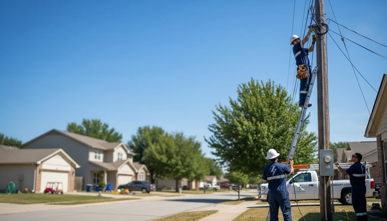 Residential electrician providing installation services in Aurora, OH